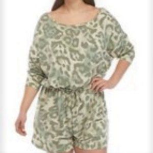 New Directions Camo Romper, 2X